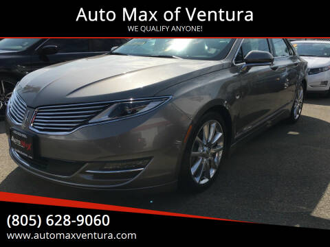 2016 Lincoln MKZ Hybrid for sale at Auto Max of Ventura in Ventura CA