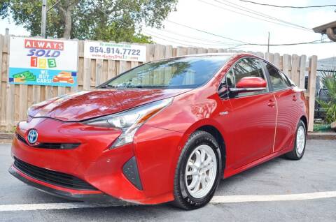 2017 Toyota Prius for sale at ALWAYSSOLD123 INC in Fort Lauderdale FL