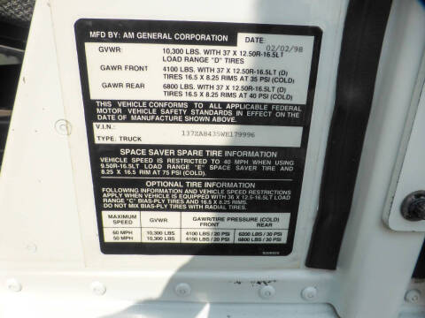 1998 AM General Hummer Wagon