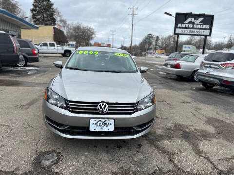 2012 Volkswagen Passat for sale at A to Z Auto Sales - Appleton EAST in Appleton WI