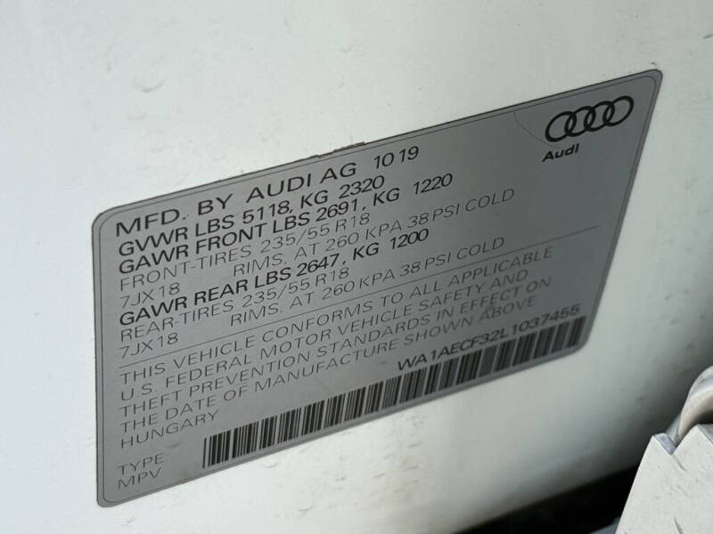 2020 Audi Q3 quattro Premium 45 TFSI