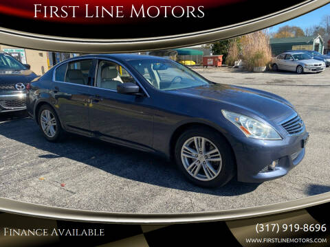 2011 Infiniti G37 Sedan for sale at First Line Motors in Jamestown IN