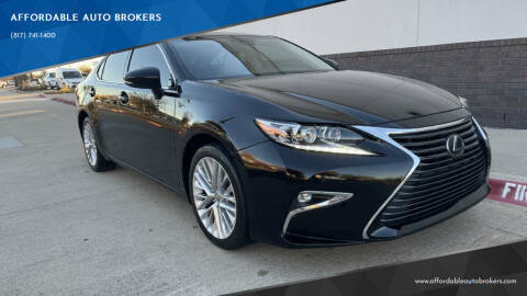 2016 Lexus ES 350 for sale at AFFORDABLE AUTO BROKERS in Keller TX