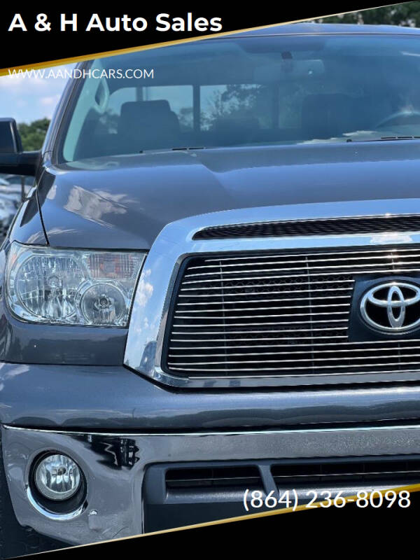 2012 Toyota Tundra for sale at A & H Auto Sales in Greenville SC