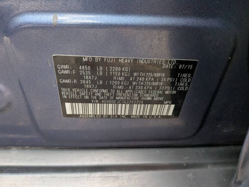 2016 Subaru Outback 3.6R Limited