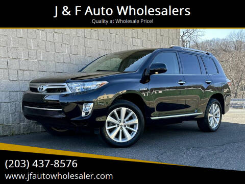 2013 Toyota Highlander Hybrid for sale at J & F Auto Wholesalers in Waterbury CT