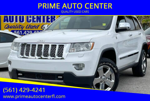 2013 Jeep Grand Cherokee for sale at PRIME AUTO CENTER in Palm Springs FL