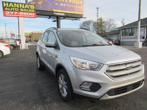 2018 Ford Escape for sale at Hanna's Auto Sales in Indianapolis IN