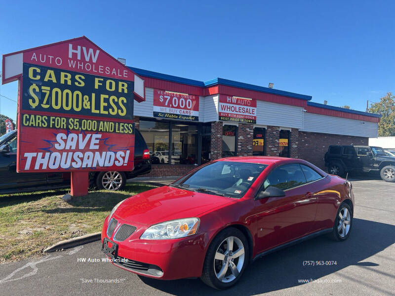 2007 Pontiac G6 for sale at HW Auto Wholesale in Norfolk VA