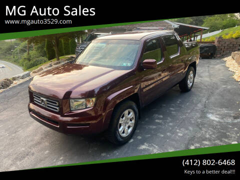 2007 Honda Ridgeline for sale at MG Auto Sales in Pittsburgh PA