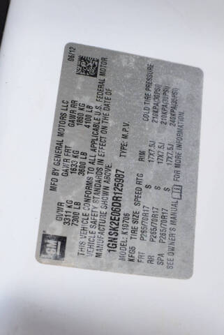 2013 Chevrolet Tahoe Special Service