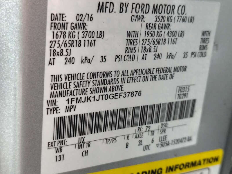 2016 Ford Expedition EL