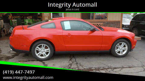 2011 Ford Mustang for sale at Integrity Automall in Tiffin OH