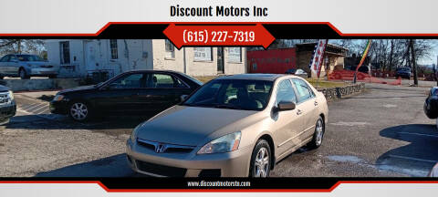 2007 Honda Accord for sale at Discount Motors Inc in Nashville TN