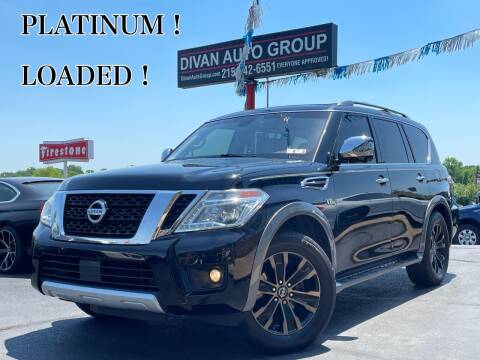 2017 Nissan Armada for sale at Divan Auto Group in Feasterville Trevose PA