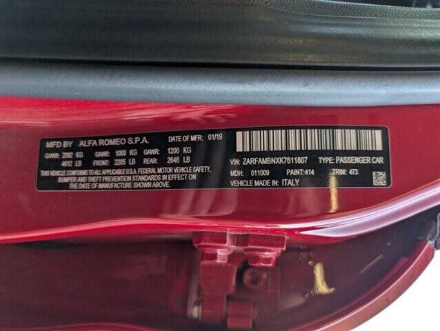 2019 Alfa Romeo Giulia Ti Sport