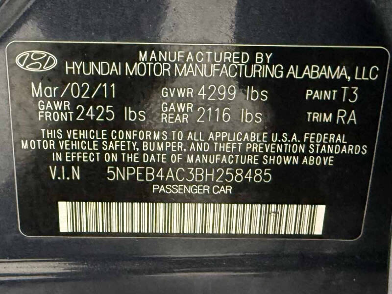 2011 Hyundai Sonata GLS