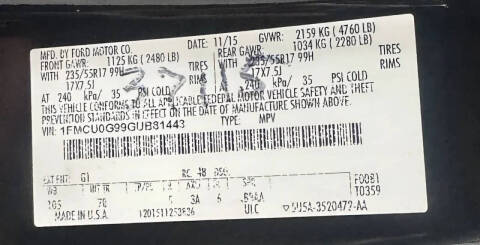 2016 Ford Escape SE