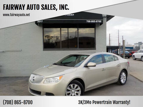 2012 Buick LaCrosse for sale at FAIRWAY AUTO SALES, INC. in Melrose Park IL