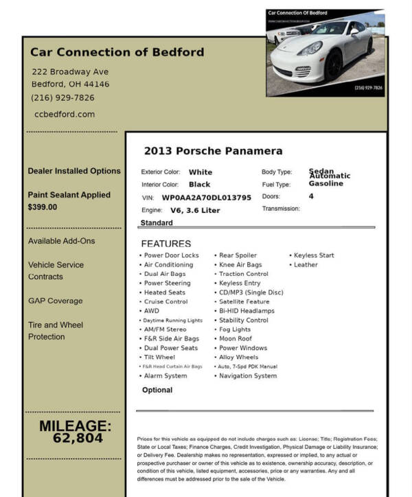 2013 Porsche Panamera 4