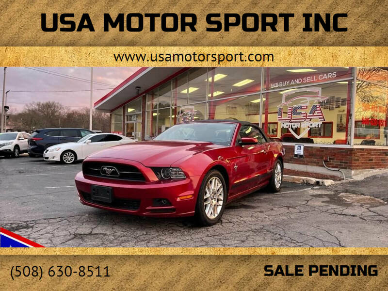 2014 Ford Mustang for sale at USA Motor Sport inc in Marlborough MA