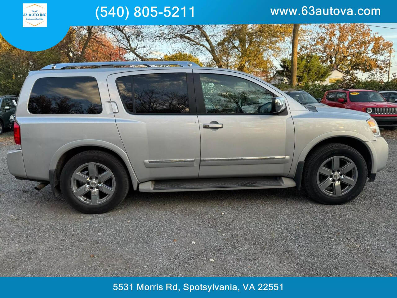 2011 Nissan Armada for sale at 63 Auto Inc in Spotsylvania, VA