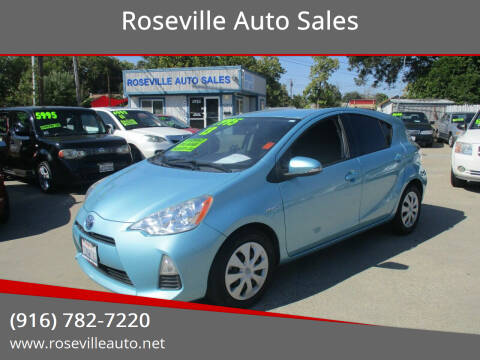 2013 Toyota Prius c for sale at Roseville Auto Sales in Roseville CA