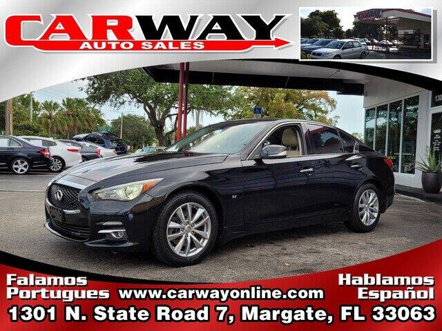 2014 Infiniti Q50 for sale at CARWAY Auto Sales in Margate FL