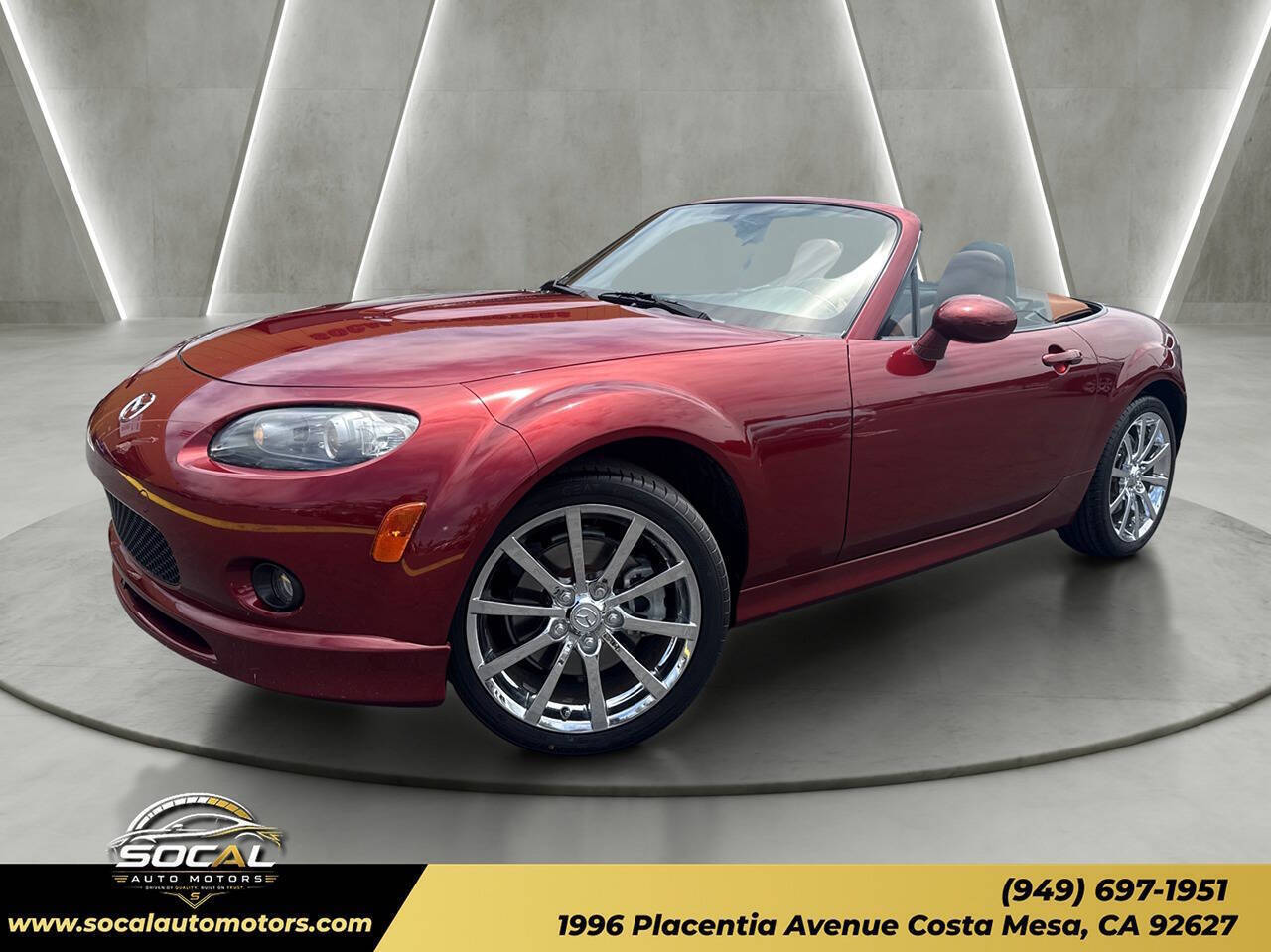 Copper Red Mica 2006 Mazda MX-5 Miata Convertible Rear-Wheel Drive 6-Speed Automatic