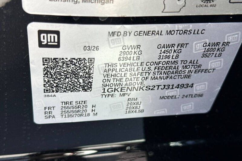2026 GMC Acadia Elevation