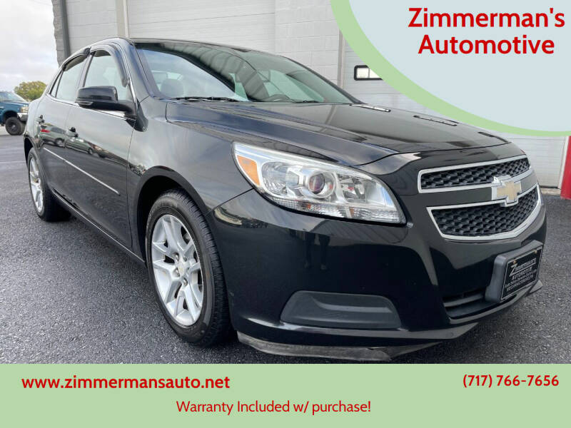 2013 Chevrolet Malibu for sale at Zimmerman's Automotive in Mechanicsburg PA