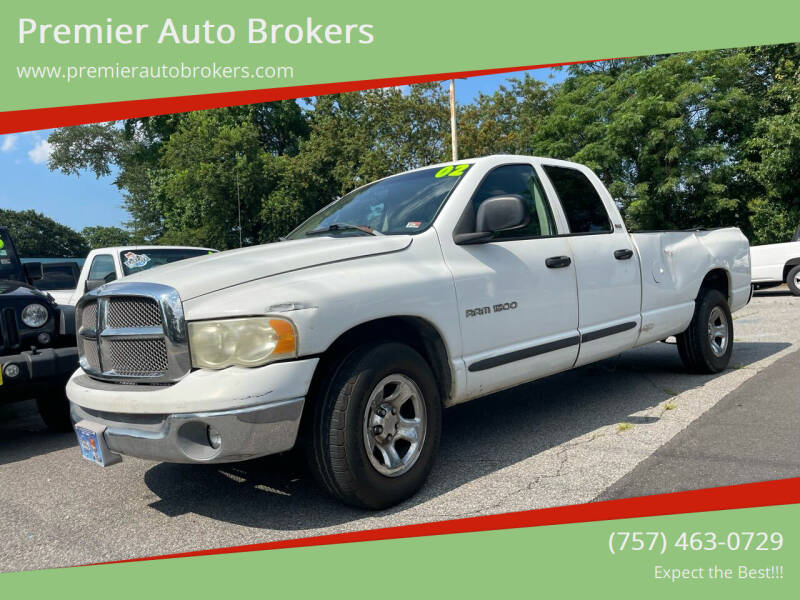 2002 Dodge Ram 1500 for sale at Premier Auto Brokers in Virginia Beach VA