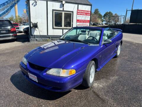 1995 Ford Mustang for sale at McManus Motors in Wheat Ridge CO