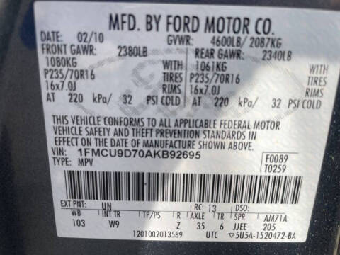2010 Ford Escape XLT