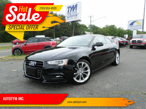 2013 Audi A5 for sale at AUTOTYM INC. in Fredericksburg VA