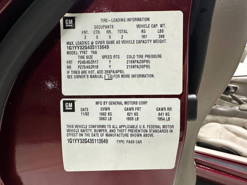 2003 Chevrolet Corvette