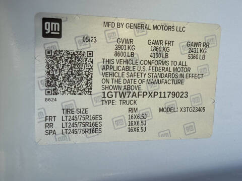 2023 GMC Savana 2500