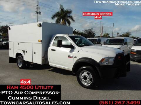 2012 Dodge Ram Chassis 4500 for sale at Town Cars Auto Sales in West Palm Beach FL