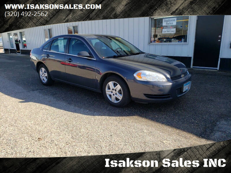 2008 Chevrolet Impala for sale at Isakson Sales INC in Waite Park MN