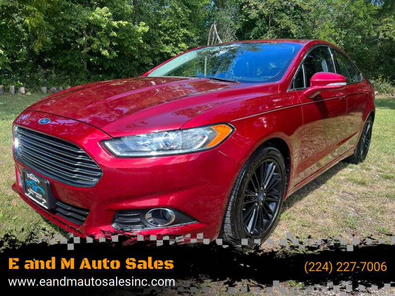 2013 Ford Fusion for sale at E and M Auto Sales in Elgin IL