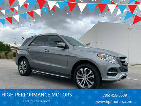 2016 Mercedes-Benz GLE for sale at HIGH PERFORMANCE MOTORS in Hollywood FL
