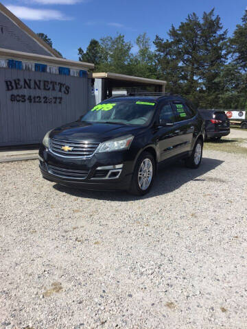 2015 Chevrolet Traverse for sale at Bennett Etc. in Richburg SC
