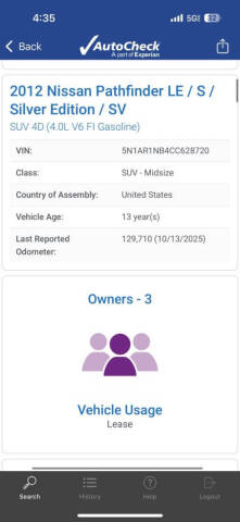2012 Nissan Pathfinder S