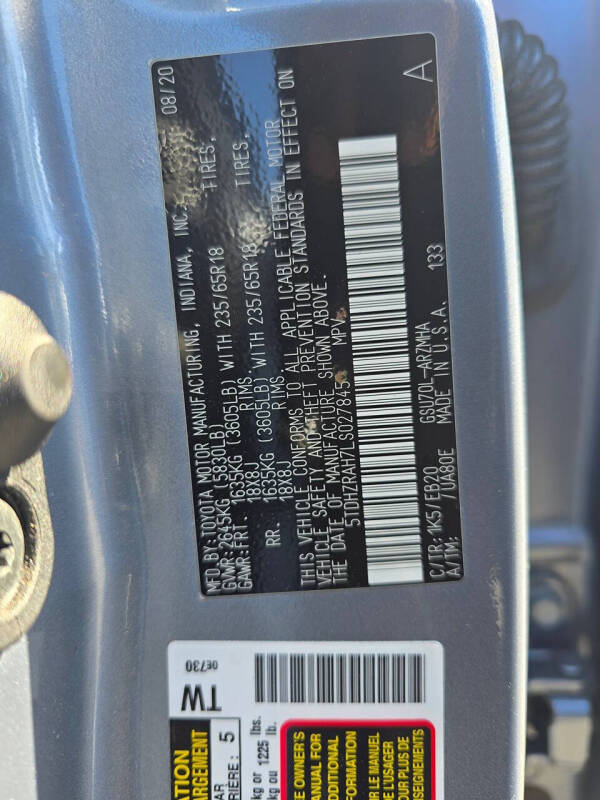 2020 Toyota Highlander XLE