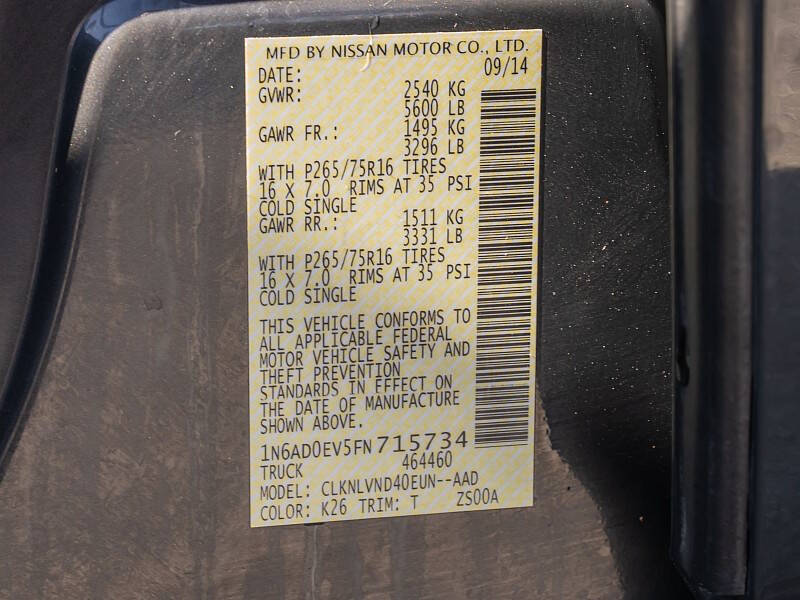 2015 Nissan Frontier