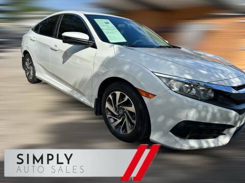 2018 Honda Civic for sale at Simply Auto Sales in Lake Park FL