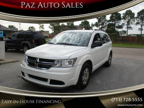 2012 Dodge Journey for sale at Paz Auto Sales in Houston TX