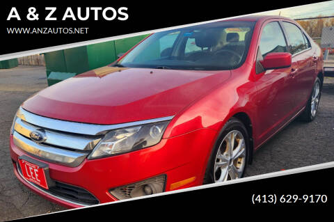 2012 Ford Fusion for sale at A & Z AUTOS in Westfield MA