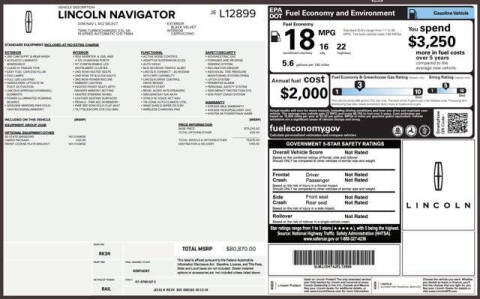 2018 Lincoln Navigator L Select