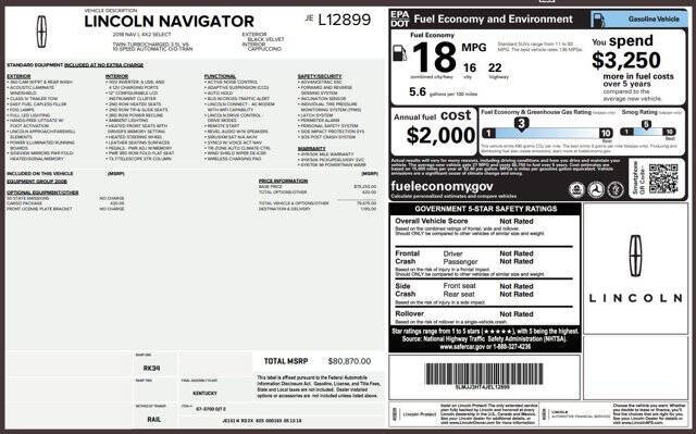 2018 Lincoln Navigator L Select